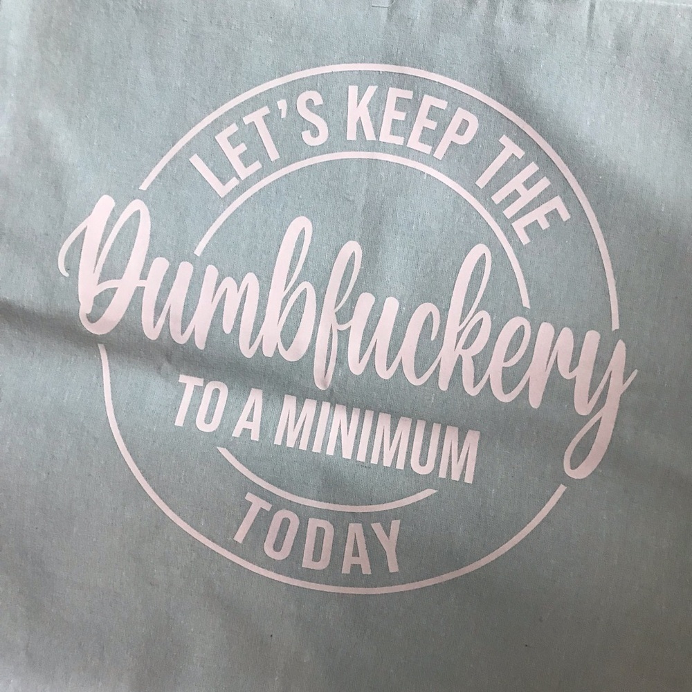 🍭Dumb****ery Linen Tote